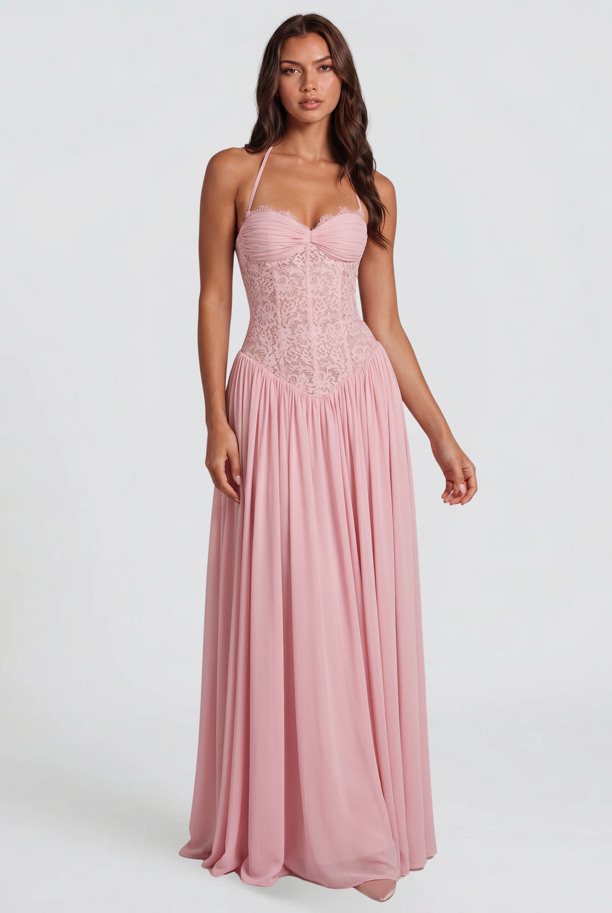 Lace Corset Maxi Dress Audrey Calvero