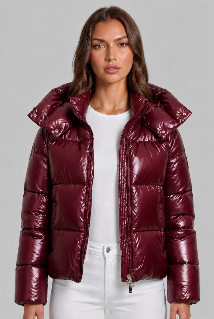 Hooded Puffer Coat Audrey Calvero