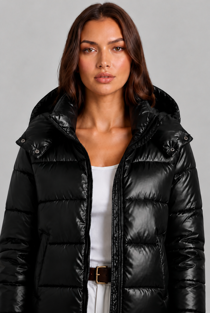Hooded Puffer Jacket Audrey Calvero