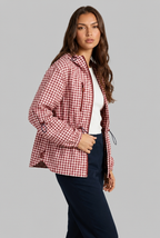 Gingham Windbreaker Jacket Audrey Calvero