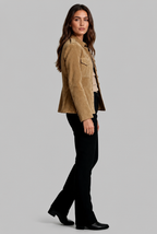 Fitted Suede Jacket Audrey Calvero