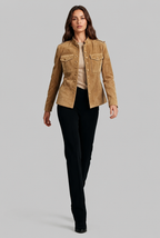 Fitted Suede Jacket Audrey Calvero