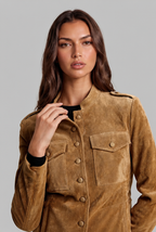 Fitted Suede Jacket Audrey Calvero