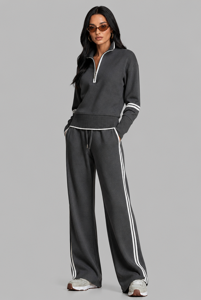 Half Zip Lounge Co-Ord Set Audrey Calvero