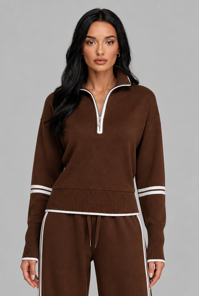 Half Zip Lounge Co-Ord Set Audrey Calvero