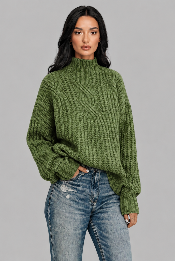 Chunky Cable Knit Jumper Audrey Calvero