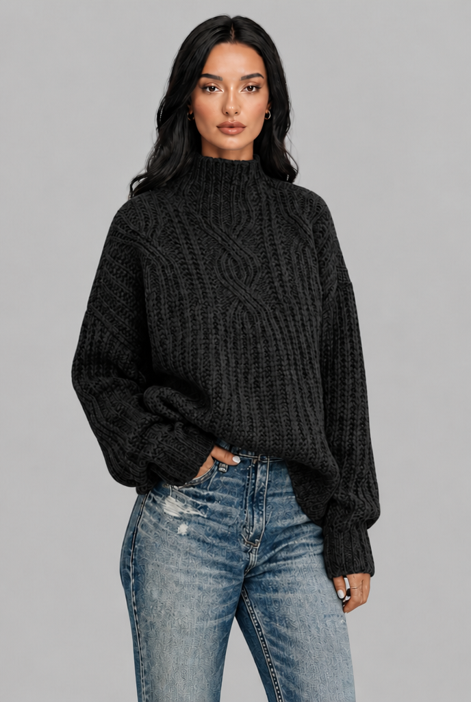 Chunky Cable Knit Jumper Audrey Calvero