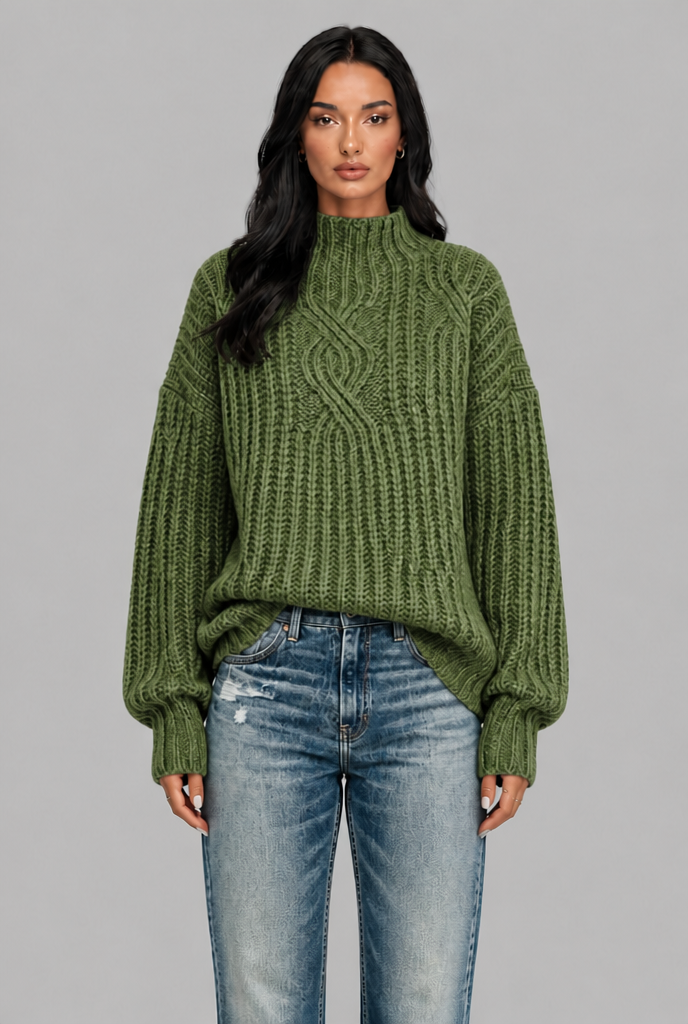 Chunky Cable Knit Jumper Audrey Calvero