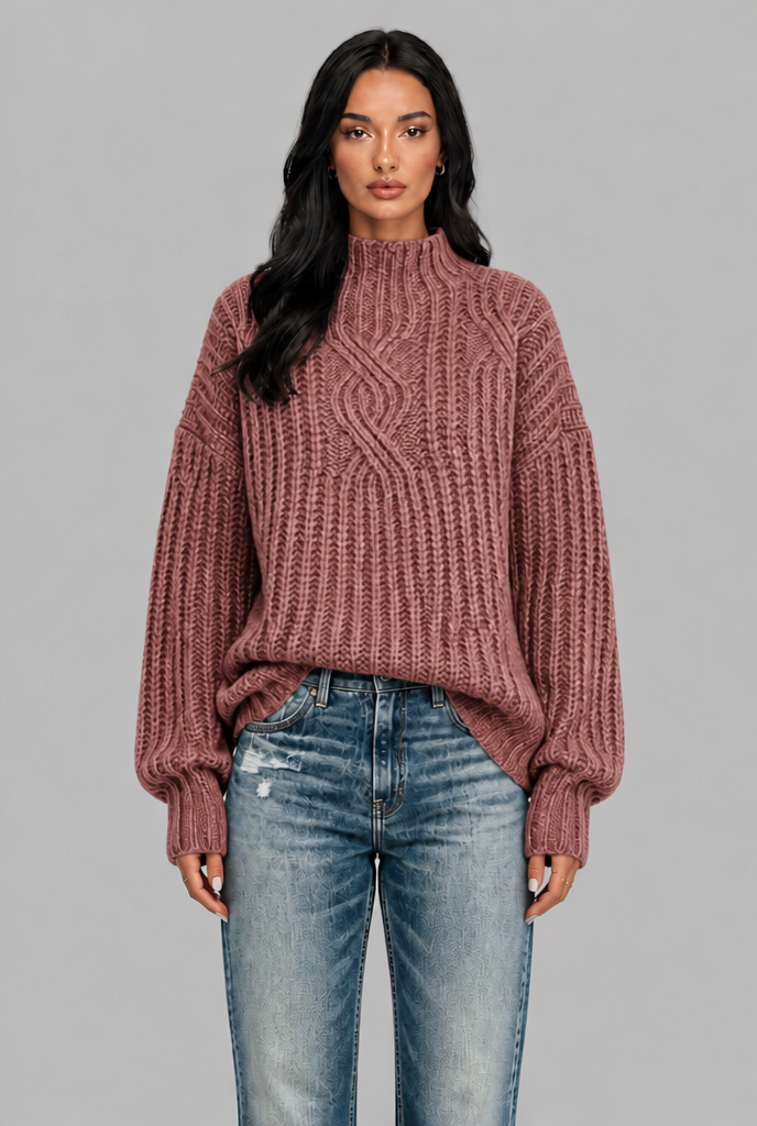 Chunky Cable Knit Jumper Audrey Calvero