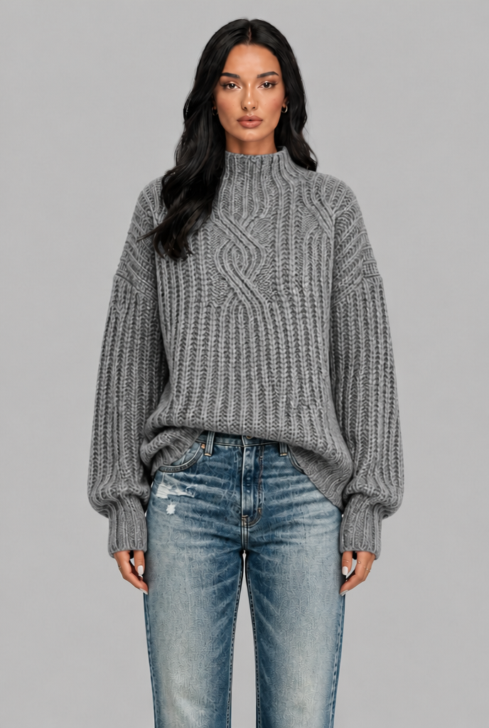 Chunky Cable Knit Jumper Audrey Calvero