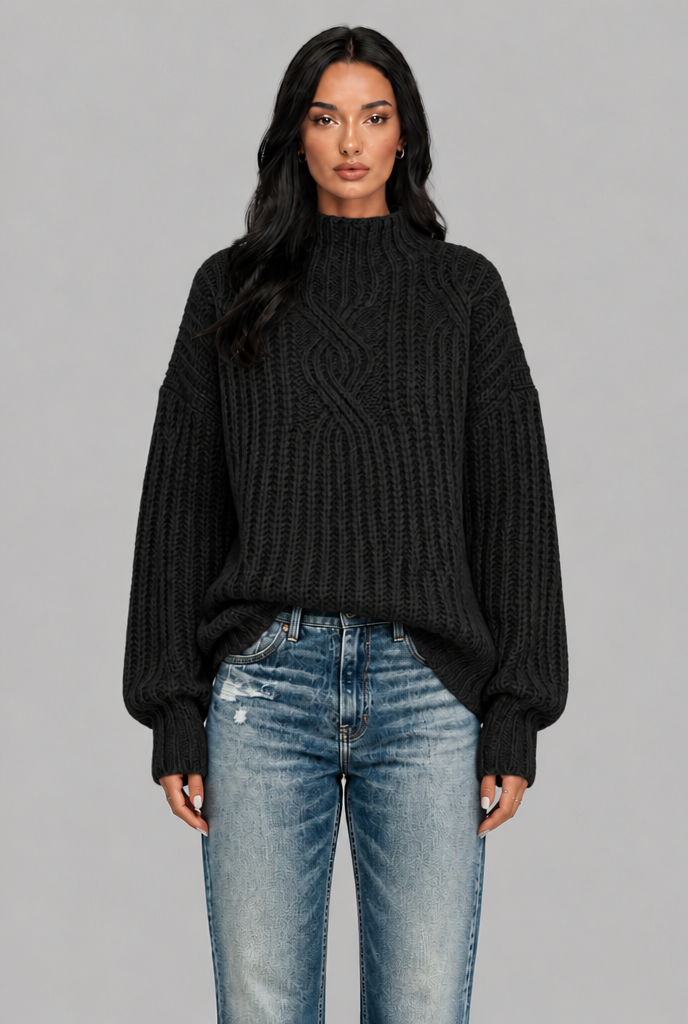 Chunky Cable Knit Jumper Audrey Calvero