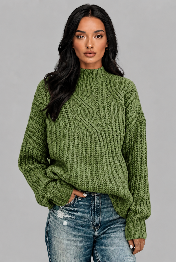 Chunky Cable Knit Jumper Audrey Calvero