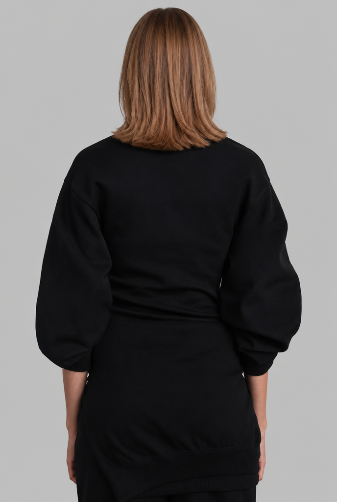 Puff Sleeve Top & Wide Leg Trousers Set Audrey Calvero