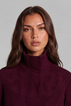Isla Suede Bomber Jacket Audrey Calvero