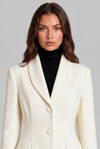Longline Fitted Coat Audrey Calvero