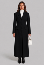 Longline Fitted Coat Audrey Calvero