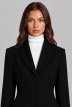 Longline Fitted Coat Audrey Calvero
