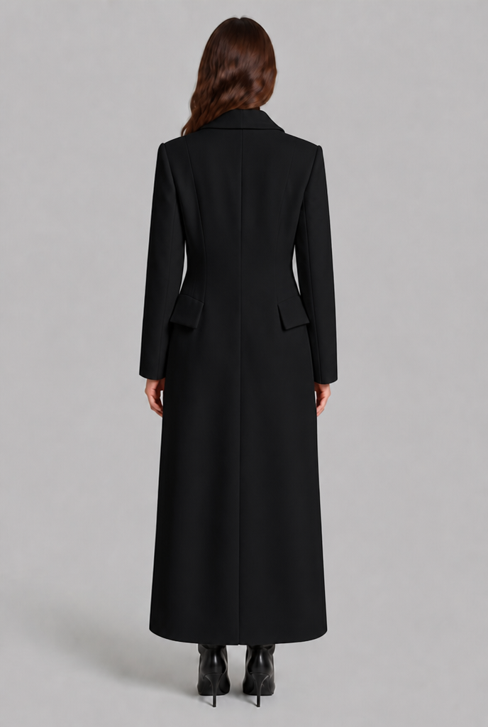 Longline Fitted Coat Audrey Calvero