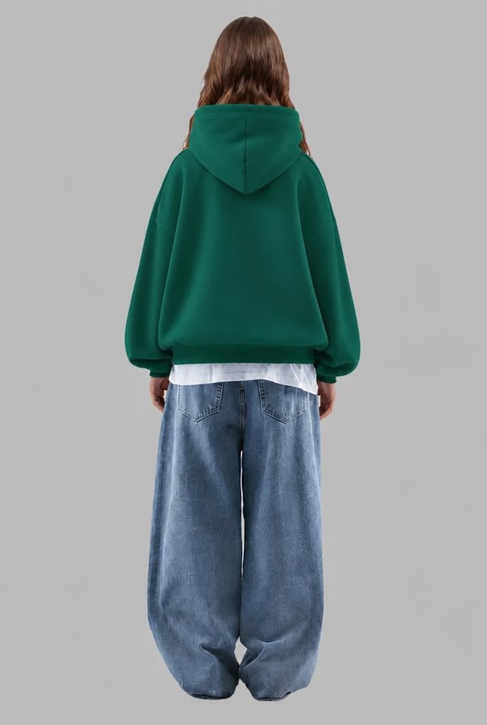 Oversized Boxy Graphic Hoodie Audrey Calvero