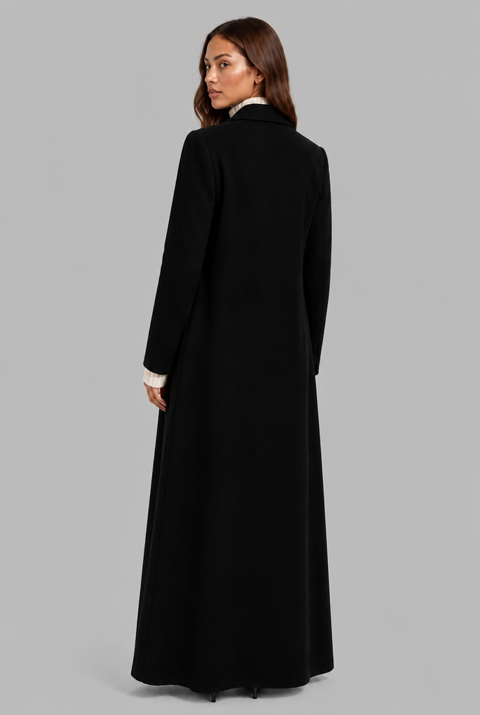 Long Double Breasted Wool Overcoat Audrey Calvero