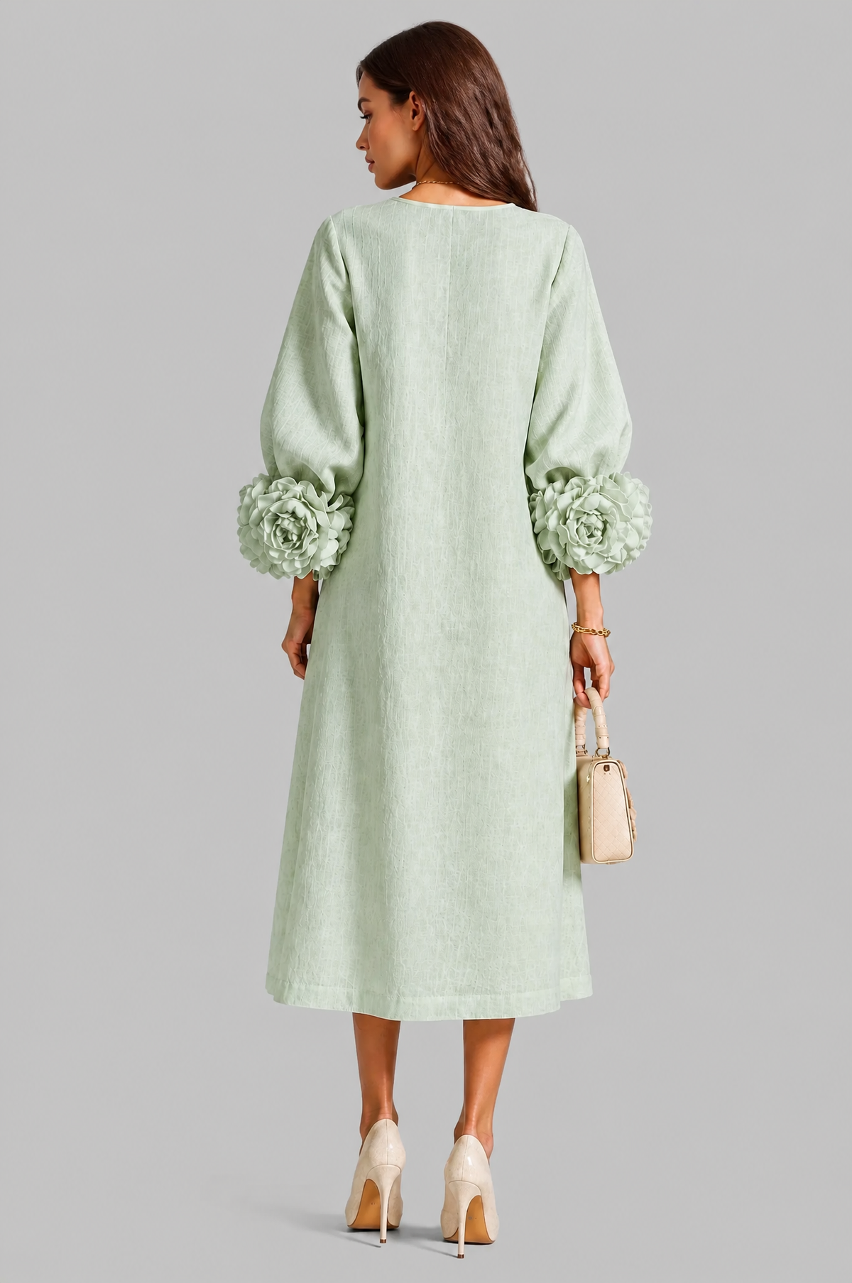 Rose Cuff Midi Dress Audrey Calvero