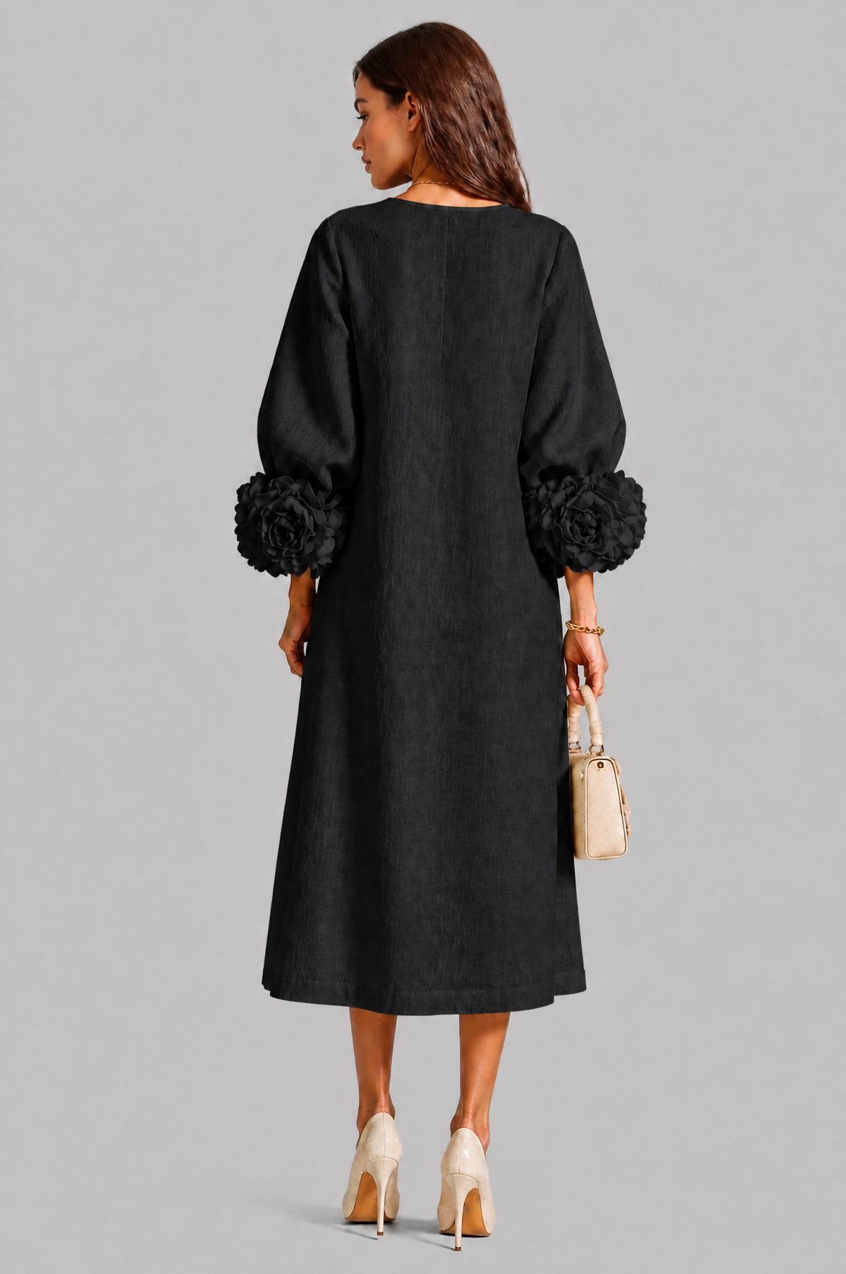 Rose Cuff Midi Dress Audrey Calvero