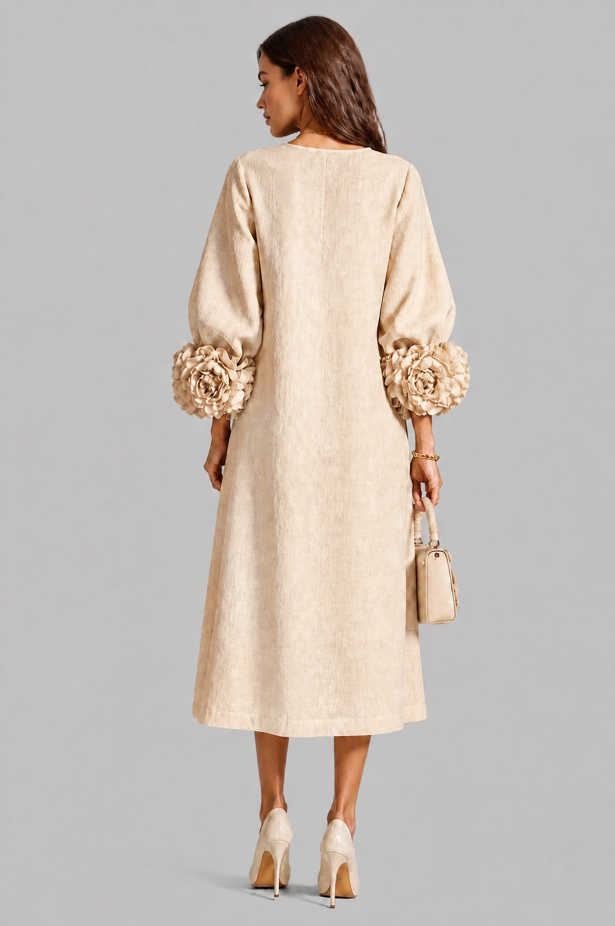 Rose Cuff Midi Dress Audrey Calvero