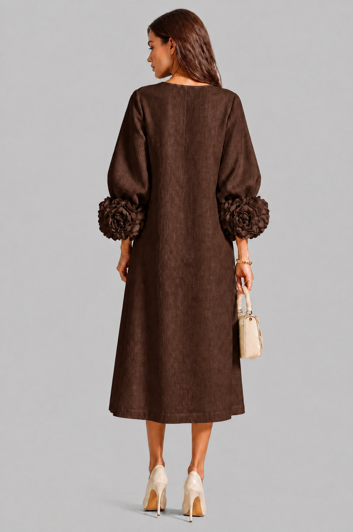 Rose Cuff Midi Dress Audrey Calvero