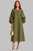 Rose Cuff Midi Dress Audrey Calvero