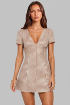 Gingham Mini Dress Audrey Calvero