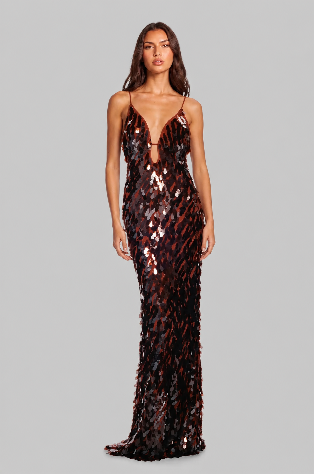 Teardrop Sequin Maxi Dress Audrey Calvero