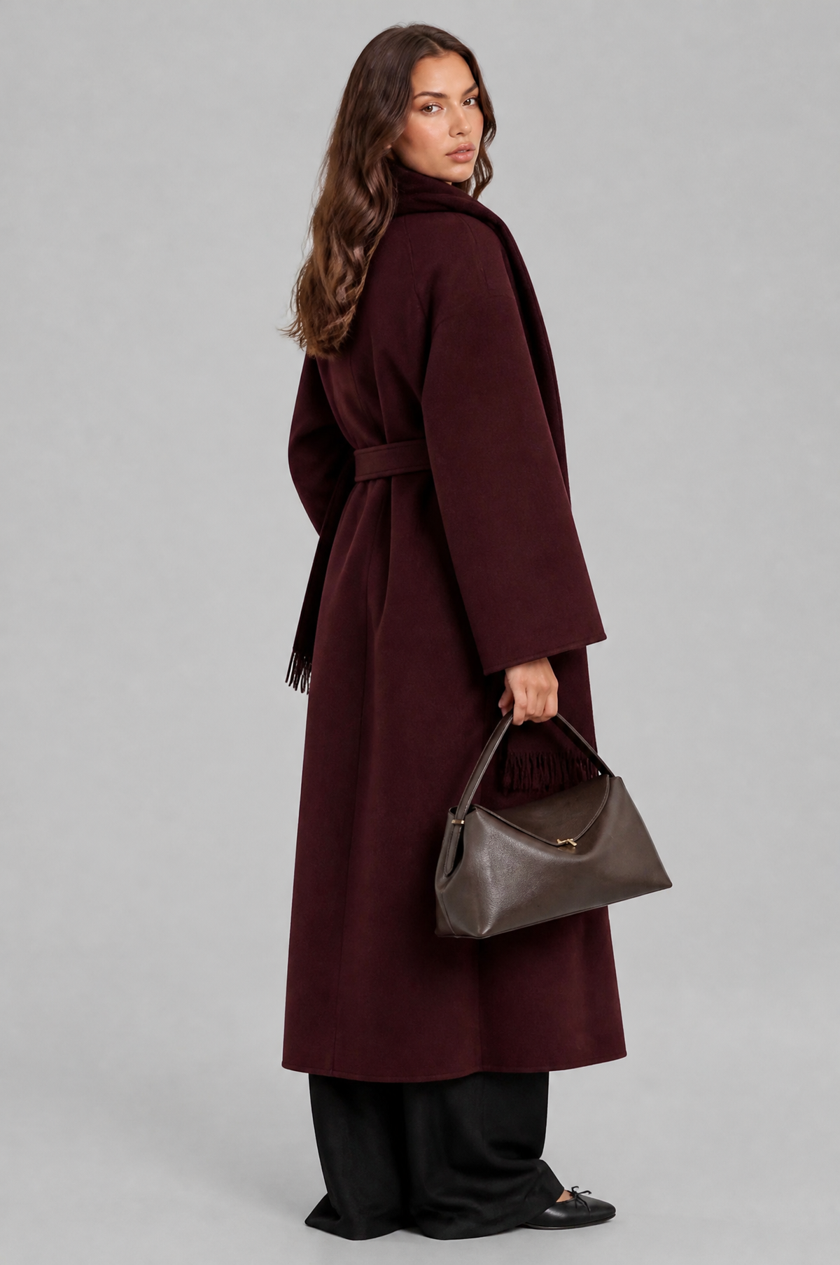 Abella Scarf Trench Coat Audrey Calvero