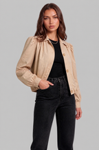 Puff Sleeve Cropped Jacket Audrey Calvero