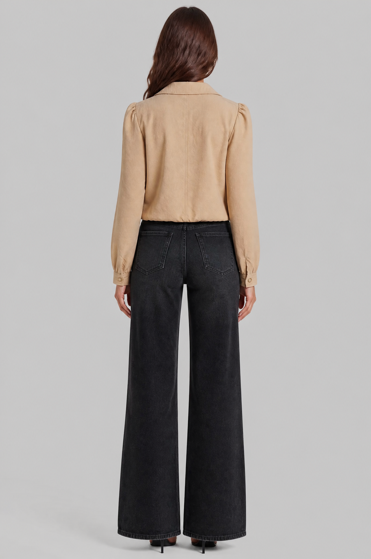 Puff Sleeve Cropped Jacket Audrey Calvero