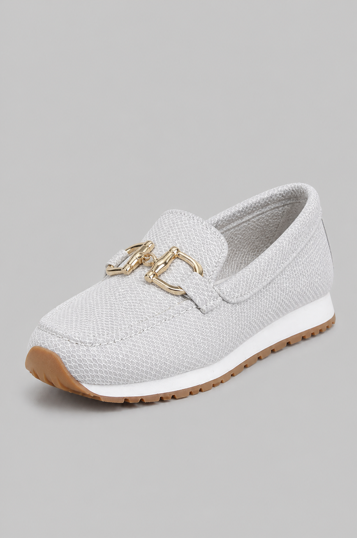 Slip On Loafers Women Golden Buckle Noor Laurent
