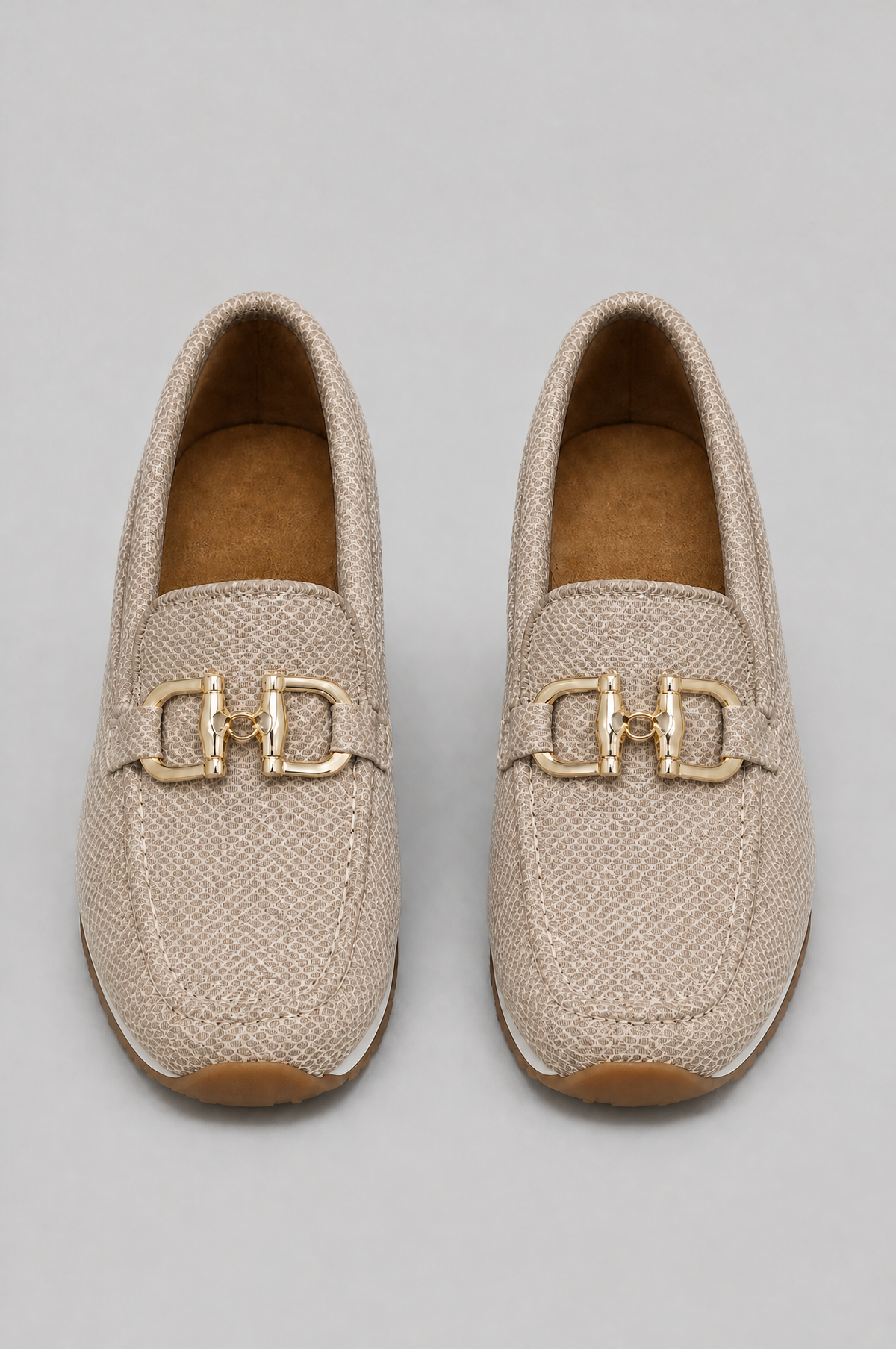 Slip On Loafers Women Golden Buckle Noor Laurent