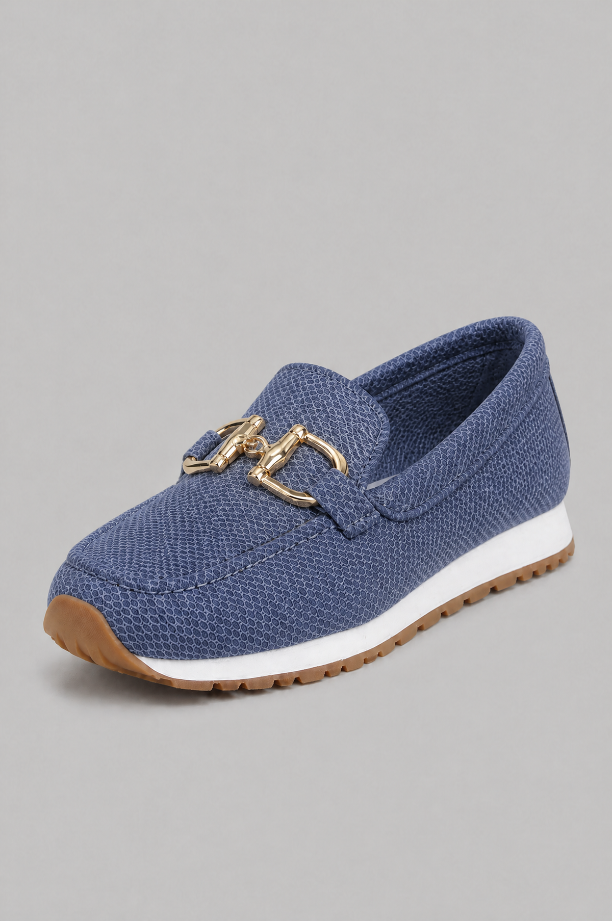 Slip On Loafers Women Golden Buckle Noor Laurent