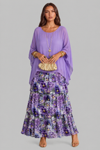 Tiered Chiffon Maxi Dress Audrey Calvero