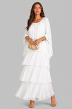 Tiered Chiffon Maxi Dress Audrey Calvero