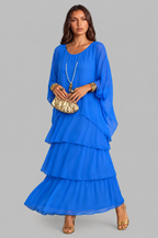 Tiered Chiffon Maxi Dress Audrey Calvero