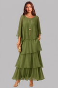Tiered Chiffon Maxi Dress Audrey Calvero