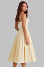 Sweetheart Cami A Line Midi Dress Audrey Calvero