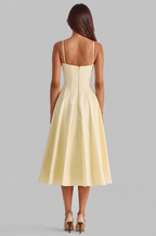 Sweetheart Cami A Line Midi Dress Audrey Calvero