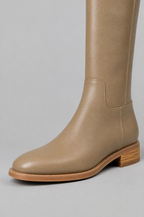 Knee High Riding Boots with Turn Lock Strap Noor Laurent