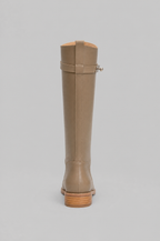 Knee High Riding Boots with Turn Lock Strap Noor Laurent