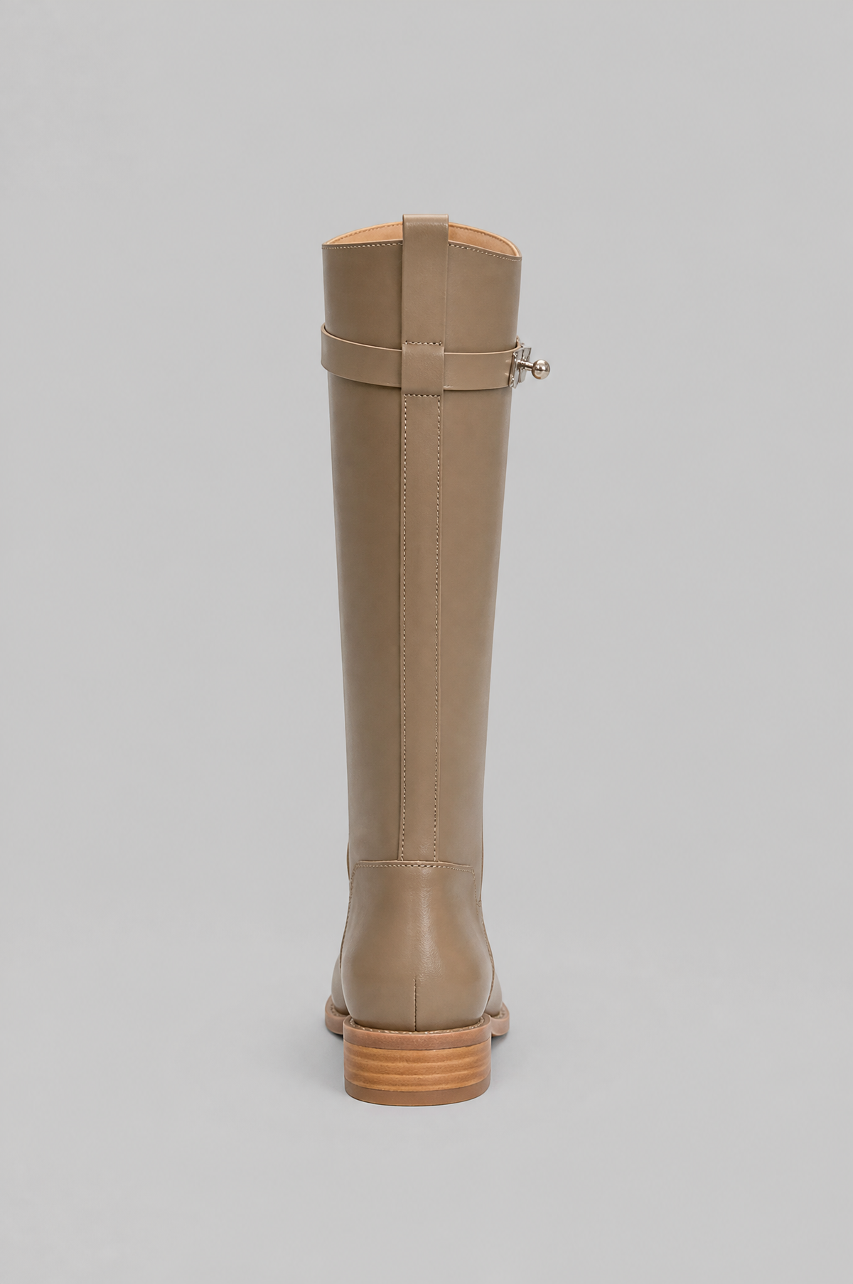 Knee High Riding Boots with Turn Lock Strap Noor Laurent