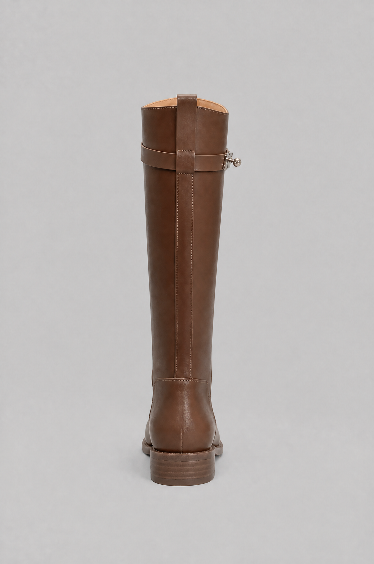 Knee High Riding Boots with Turn Lock Strap Noor Laurent