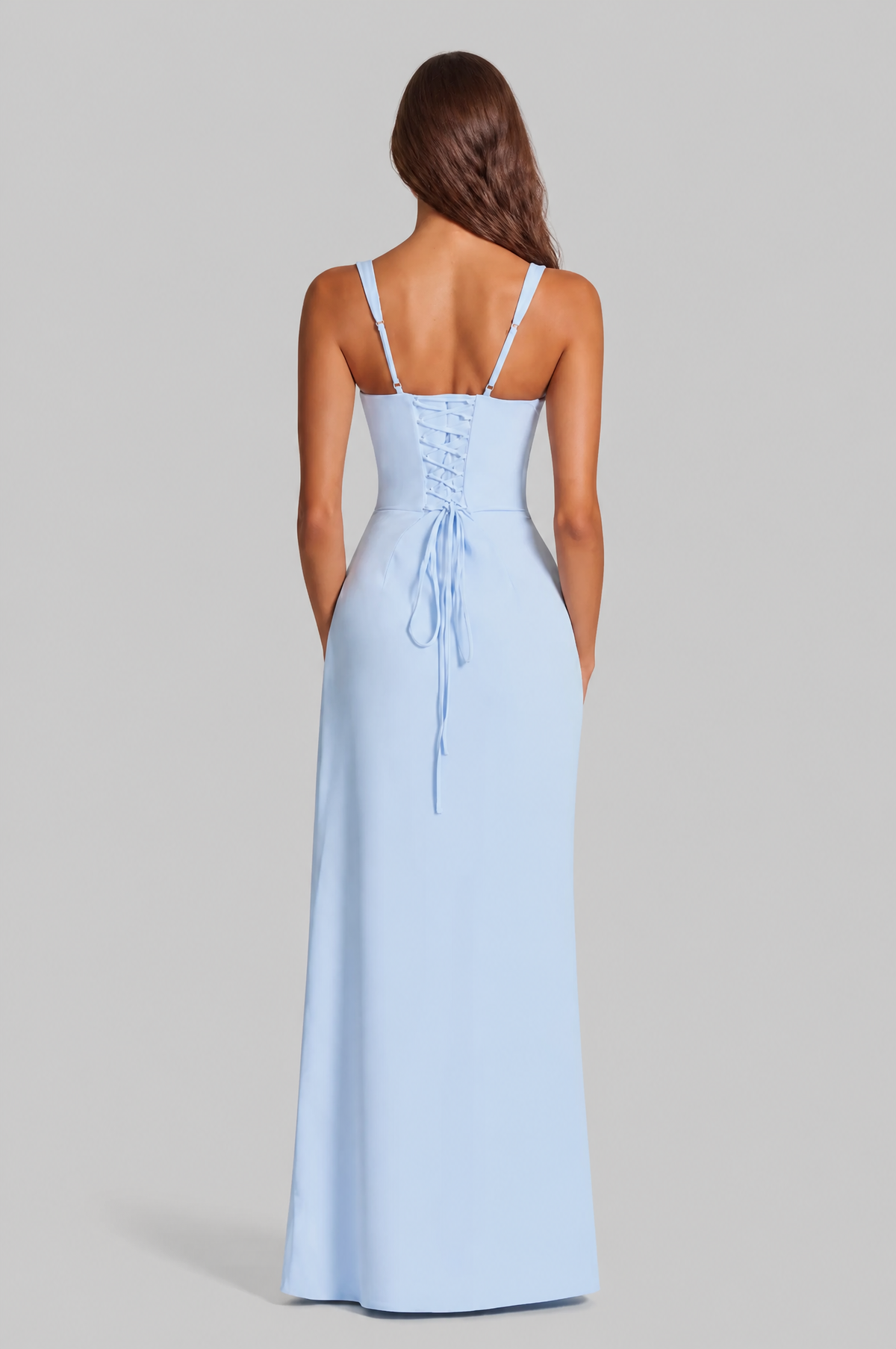 Corset Maxi Dress with Lace Up Back Audrey Calvero