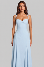 Sweetheart Maxi Dress with Lace Up Back Audrey Calvero
