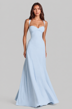 Sweetheart Maxi Dress with Lace Up Back Audrey Calvero